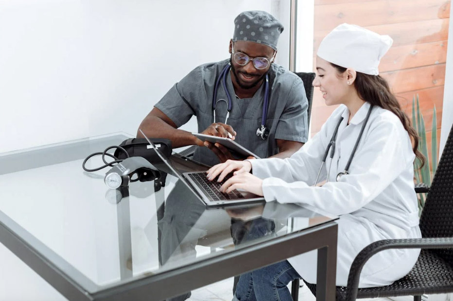 Healthcare Professionals Working