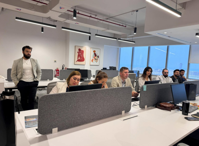 Modern Office Team Working at Desks