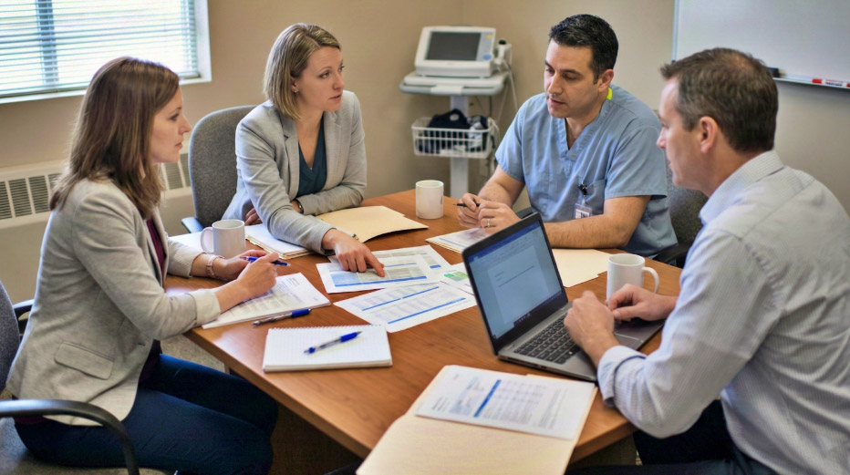 Patient 360 | What Internal Audit Steps Should Every Practice Take Before CMS Submission? clinic management team discussion